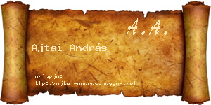 Ajtai András névjegykártya